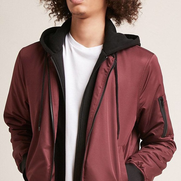 ⭐️Closet clear out⭐️ - Forever 21 unisex bomber jacket size S - Picture 2 of 9